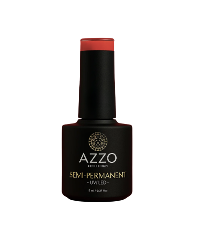 Vernis Rouge Corail Chaud – Vegan, Sans TPO, Extra Brillance | Azzo