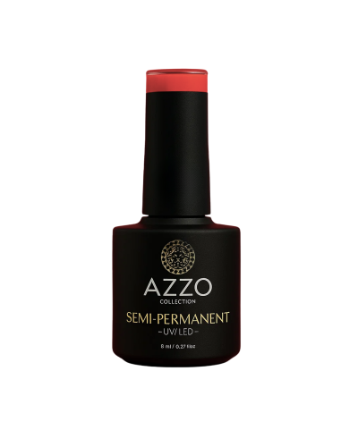 Vernis Rouge Corail Vif – Vegan, Sans TPO, Extra Brillance | Azzo
