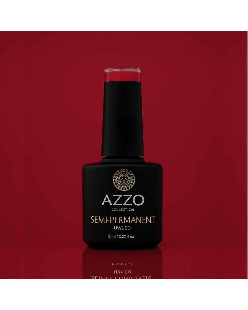 Vernis Rouge Bordeaux Profond – Vegan, Sans TPO, Extra Brillance | Azzo