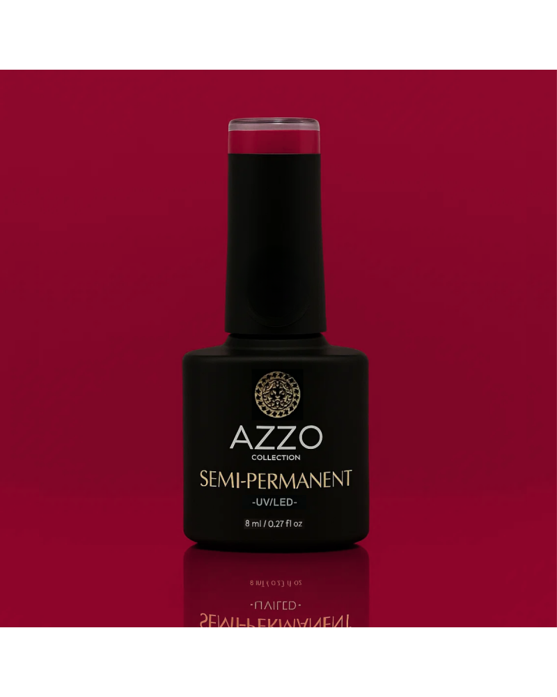 Vernis Rouge Bordeaux Très Profond – Vegan, Sans TPO, Extra Brillance | Azzo
