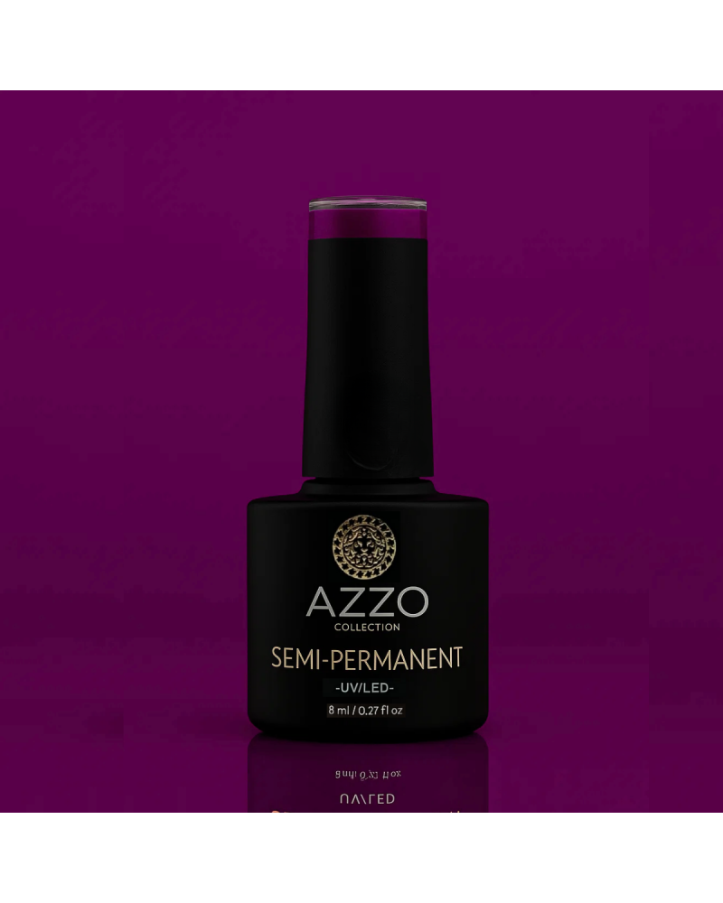 Vernis Violet Très Foncé – Vegan, Sans TPO, Extra Brillance | Azzo