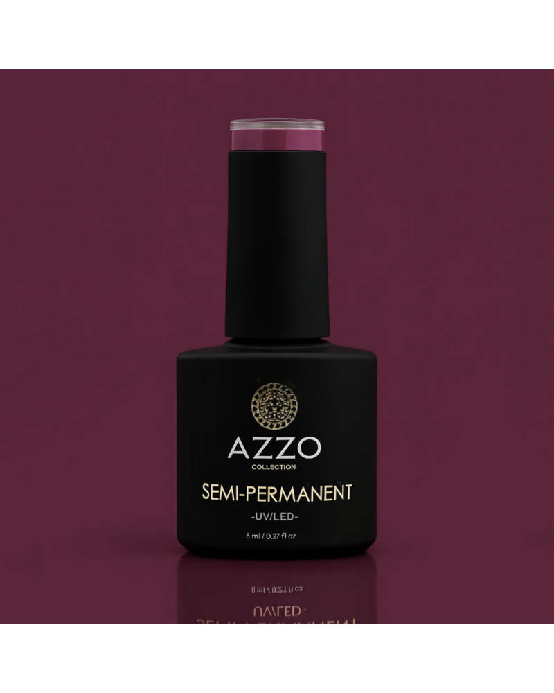 Vernis Violet Prune Très Foncé – Vegan, Sans TPO, Extra Brillance | Azzo