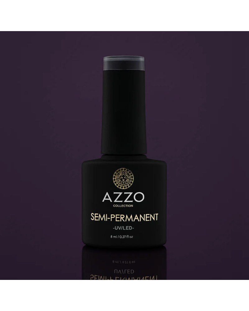 Vernis Violet Extrêmement Foncé – Vegan, Sans TPO, Extra Brillance | Azzo