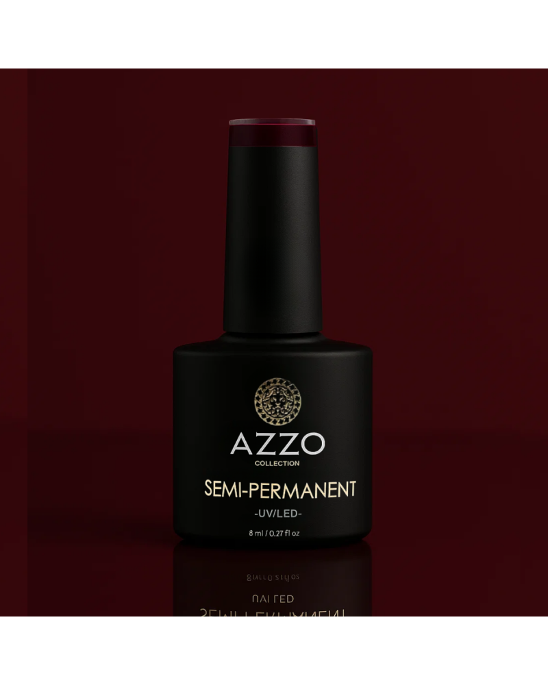 Vernis Cerise Foncée – Vegan, Sans TPO, Extra Brillance | Azzo