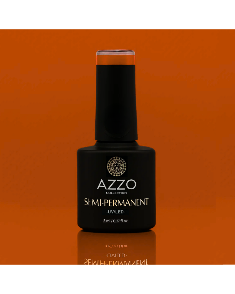 Vernis Orange Brûlé – Vegan, Sans TPO, Extra Brillance | Azzo