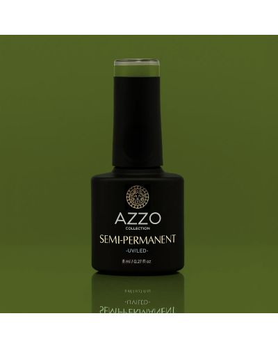 Vernis Vert Olive Foncé – Vegan, Sans TPO, Extra Brillance | Azzo