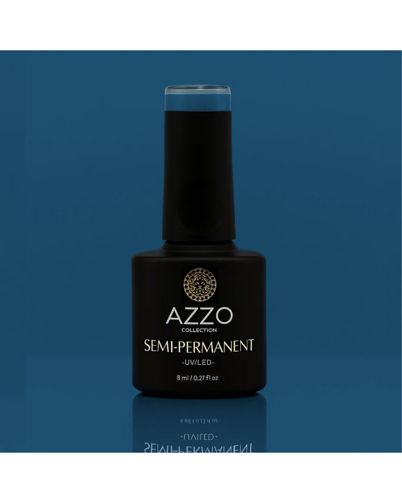 Vernis Bleu Pétrole – Vegan, Sans TPO, Extra Brillance | Azzo