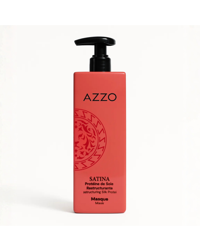 SATINA - Shampoing Restructurant à la Protéine de Soie - Cheveux Secs et Abimés - 500 ml