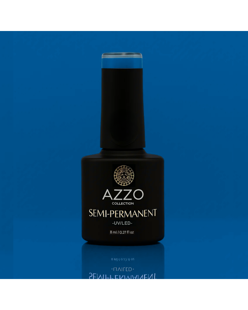 Vernis Bleu Océan – Vegan, Sans TPO, Extra Brillance | Azzo