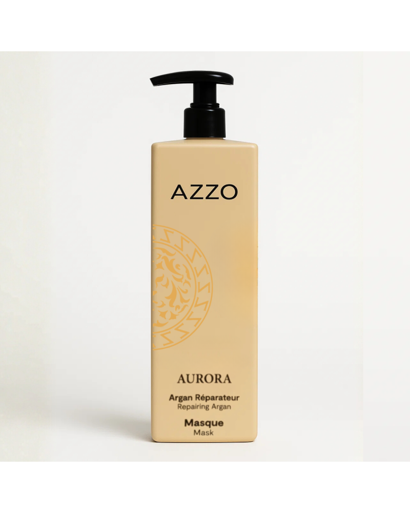 AURORA - Masque Réparateur à L'Huile d'Argan - Cheveux Secs et Bouclés - 500 ml