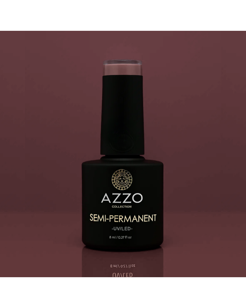 Vernis Marron Aubergine Foncé – Vegan, Sans TPO, Extra Brillance | Azzo