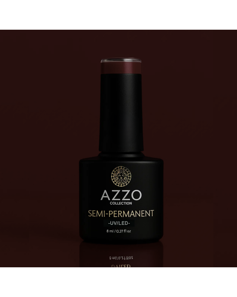 Vernis Marron Très Foncé – Vegan, Sans TPO, Brillance Intense | Azzo