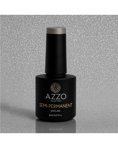 Vernis Gris Perle Clair Pailleté – Vegan, Sans TPO, Brillance Scintillante | Azzo