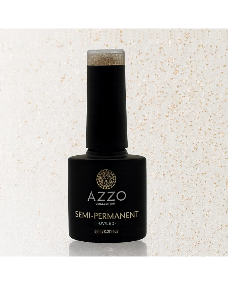 Vernis Doré Très Clair Pailleté – Vegan, Sans TPO, Brillance Scintillante | Azzo
