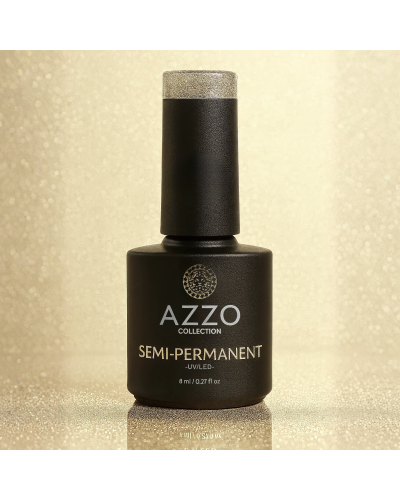 Vernis Champagne Doré Pailleté – Vegan, Sans TPO, Longue Tenue | Azzo