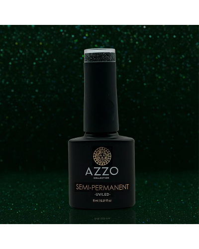 Vernis Vert Profond Pailleté – Vegan, Sans TPO, Brillance 4 Semaines | Azzo