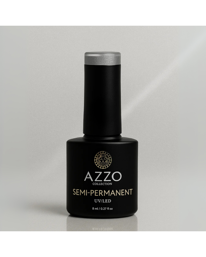 Vernis Cat’s Eyes Gris Perle – Effet Magnétique, Vegan, Longue Tenue | Azzo