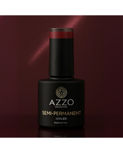 Vernis Cat’s Eyes Rouge Très Profond – Effet Magnétique, Vegan, Longue Tenue | Azzo