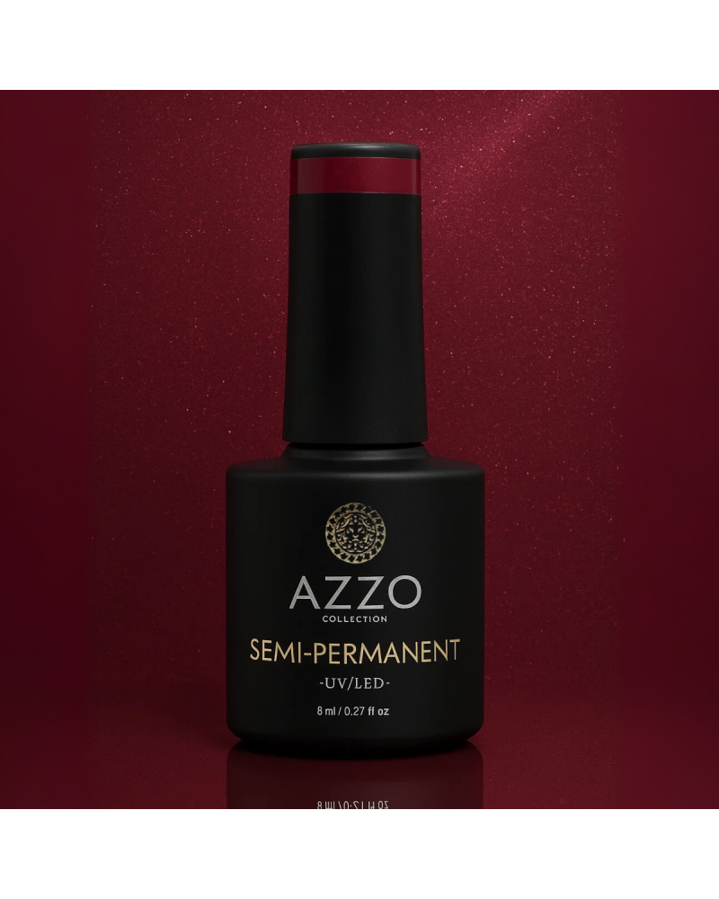 Vernis Cat’s Eyes Rouge Bordeaux – Effet Magnétique, Vegan, Longue Tenue | Azzo