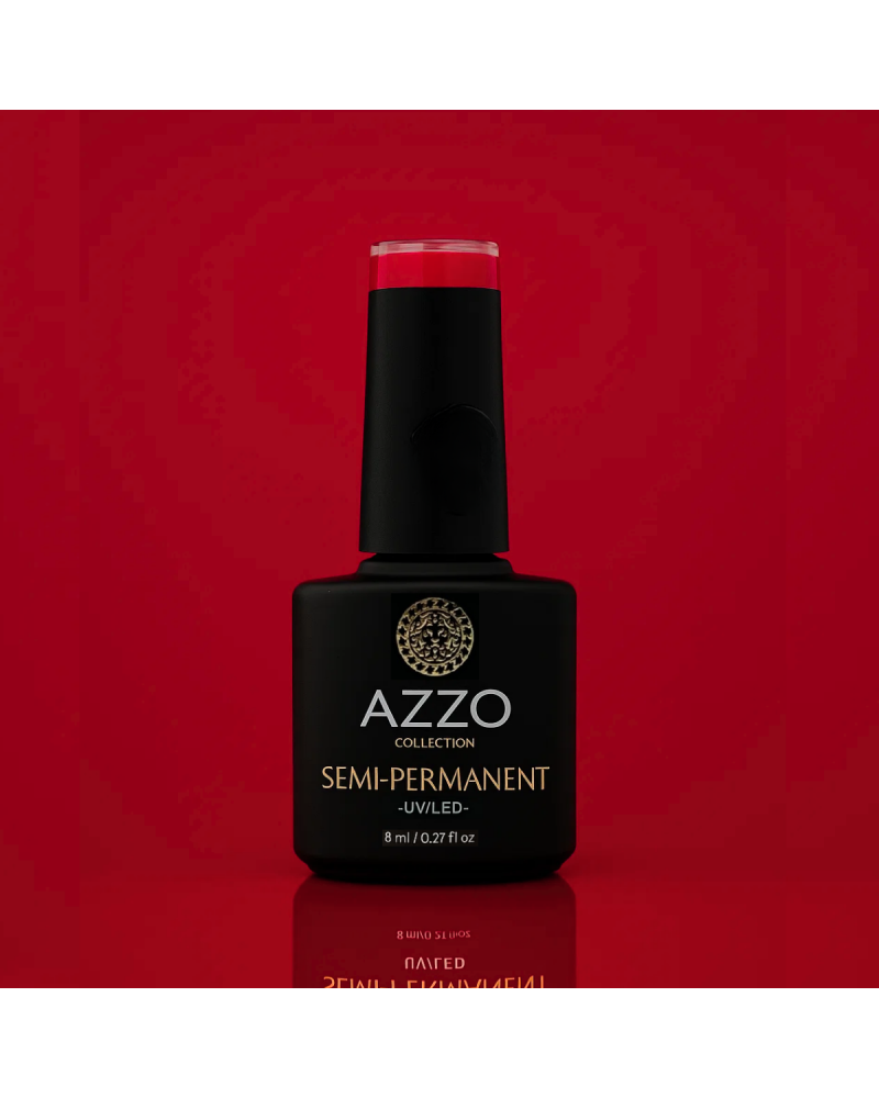 Vernis Rouge Sombre – Vegan, Sans TPO, Extra Brillance | Azzo